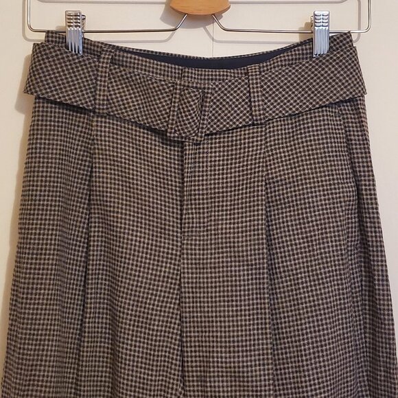 Banana Republic Wool Blend Wide Leg Belted Trousers - Picture 4 of 6